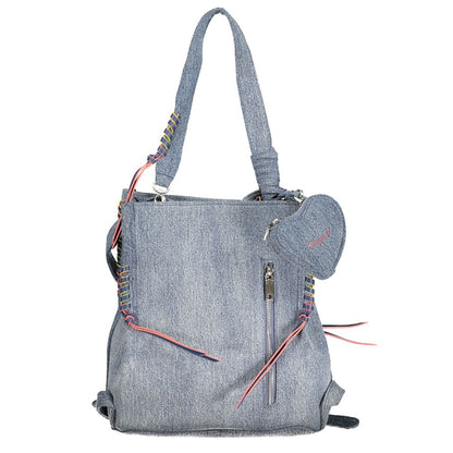 Desigual Azzurro Cotton Women Backpack