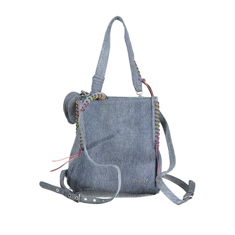 Desigual Azzurro Cotton Women Backpack