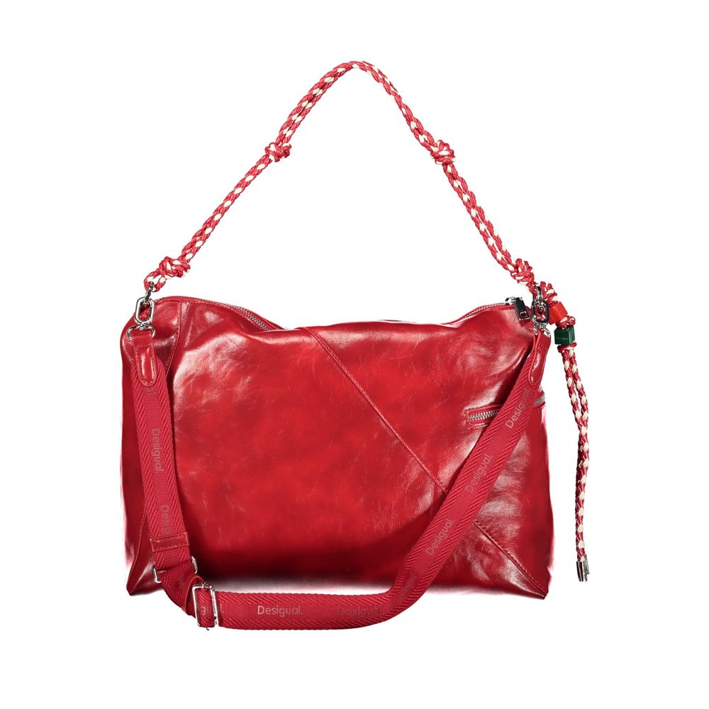 Desigual Red Polyethylene Handbag