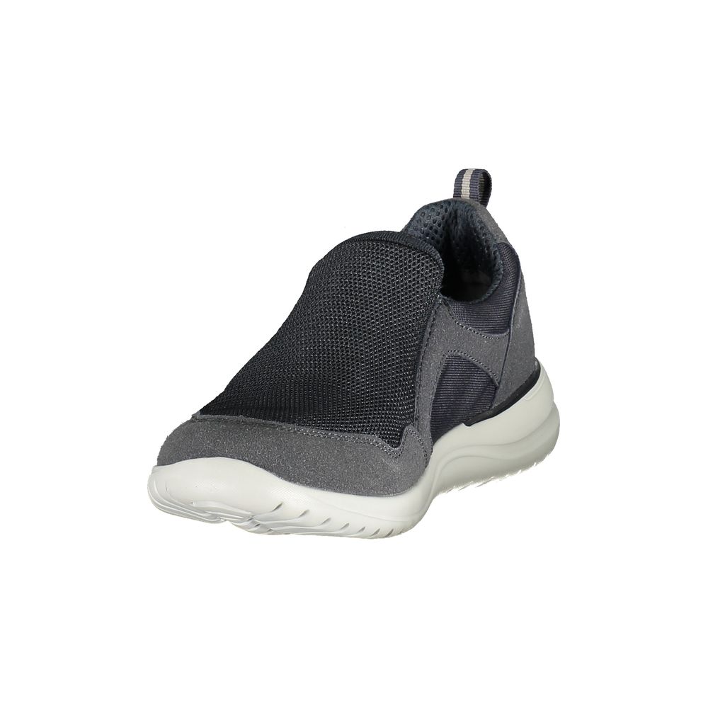 Athletic Sneakers by Lumberjack for men in polyester blue & print features an architectural silhouette from the Men's Athletic Polyester Sneakers collection, showcasing a architectural athletic style for a architectural look.
