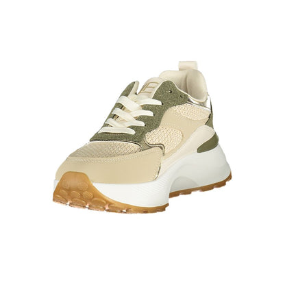 Laura Biagiotti Green Polyester Athletic Sneakers