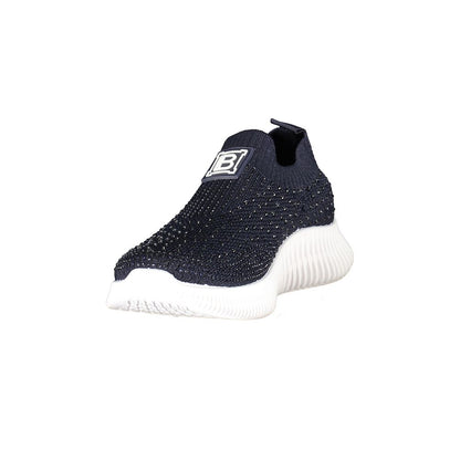 Laura Biagiotti Blue Polyester Athletic Sneakers