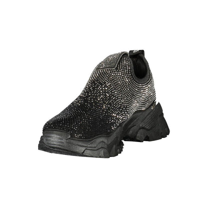 Laura Biagiotti Black Polyester Athletic Sneakers