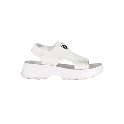 Laura Biagiotti Women's Polyester Platform Sandals - White