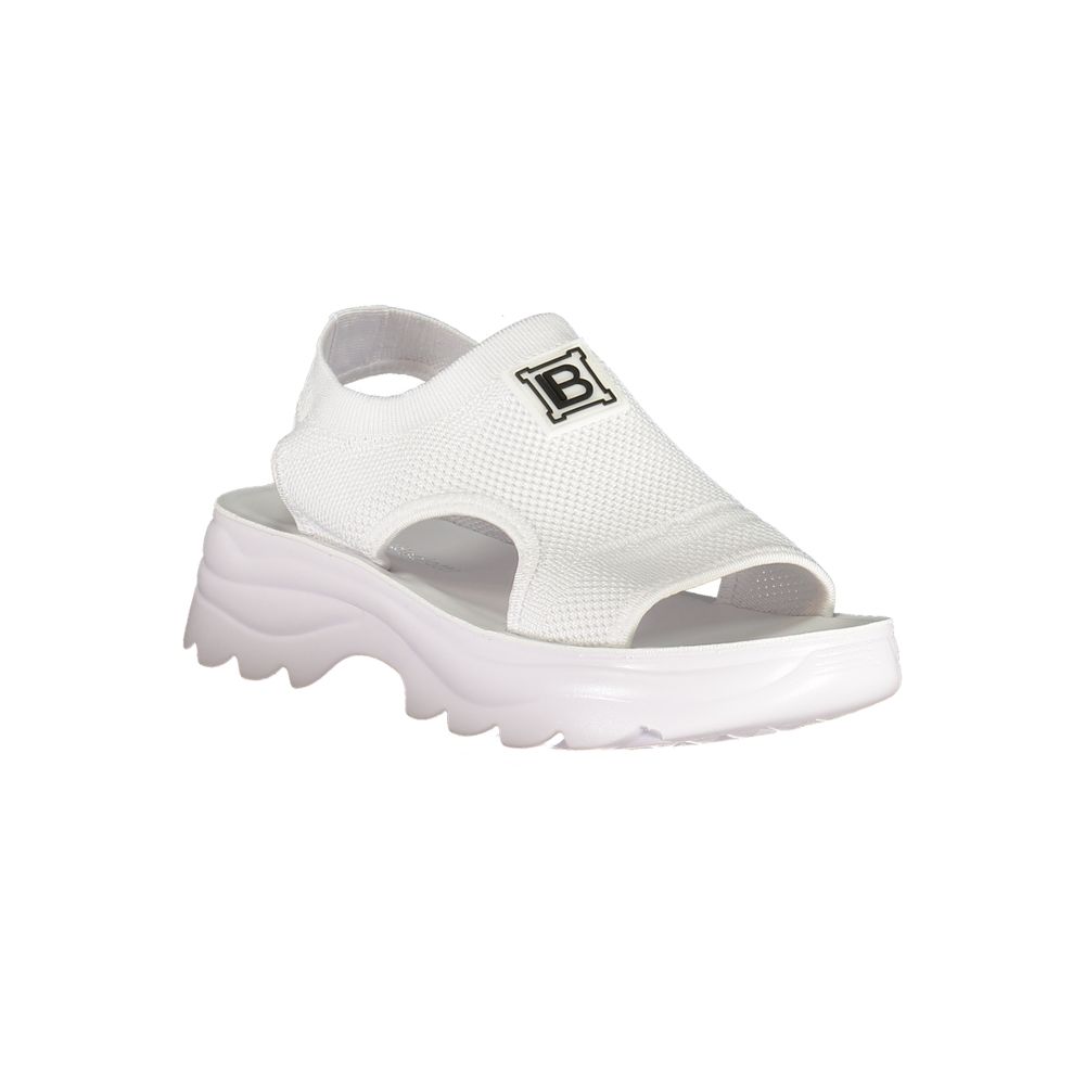 Laura Biagiotti Women's Polyester Platform Sandals - White