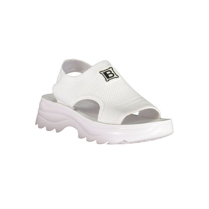 Laura Biagiotti Women's Polyester Platform Sandals - White