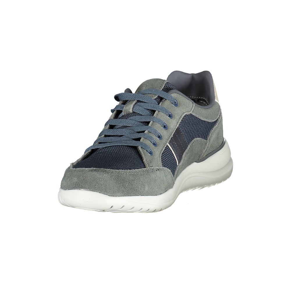 Athletic Sneakers Lumberjack men polyester polyurethane leather blue, gray & signature featuring a avant-garde Men's Athletic Polyester Polyurethane Leather Sneakers design with a avant-garde athletic style for a refined finish.