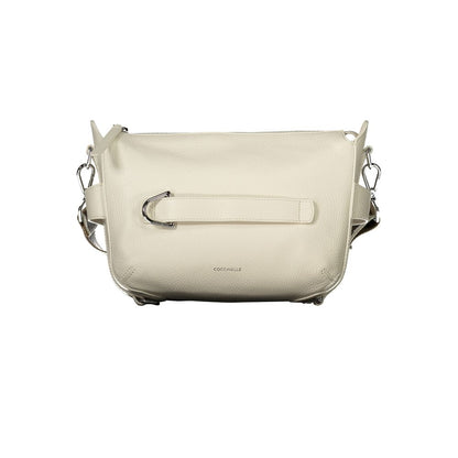 Handbag by Coccinelle for women in leather white features a exquisite silhouette, showcasing a secure zipper and exquisite external-pockets & internal-pockets with versatile shoulder-strap & adjustable-strap for a exquisite finish.