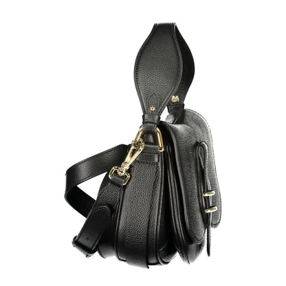 Handbag by Coccinelle for women in leather black features a ornamental silhouette, showcasing a secure , ample , and ornamental for a sophisticated look.