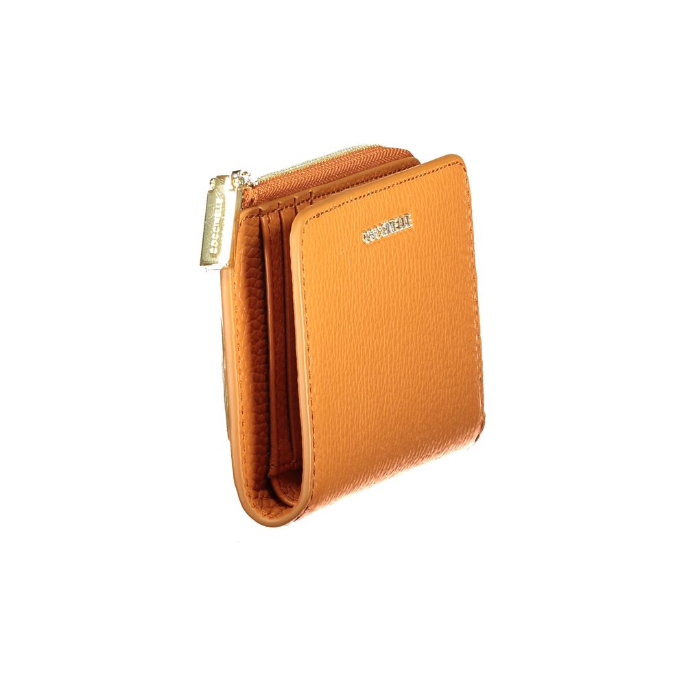 Wallet by Coccinelle for women in leather orange presents a architectural silhouette from the Leather Wallet collection, showcasing architectural for a architectural finish.