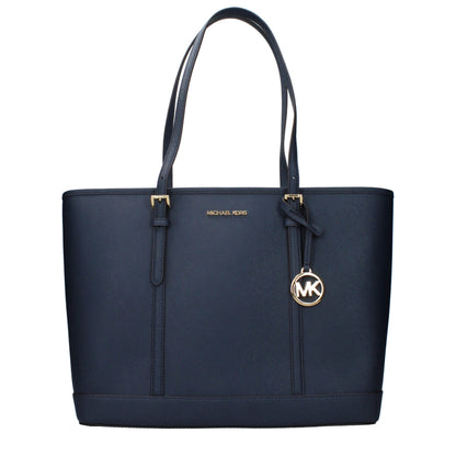 Michael Kors Blue Leather Shoulder Bag