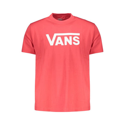 T-Shirt by Vans for men in cotton red showcases a unassuming silhouette, artfully detailed with a refined and unassuming for a sophisticated, contemporary look.