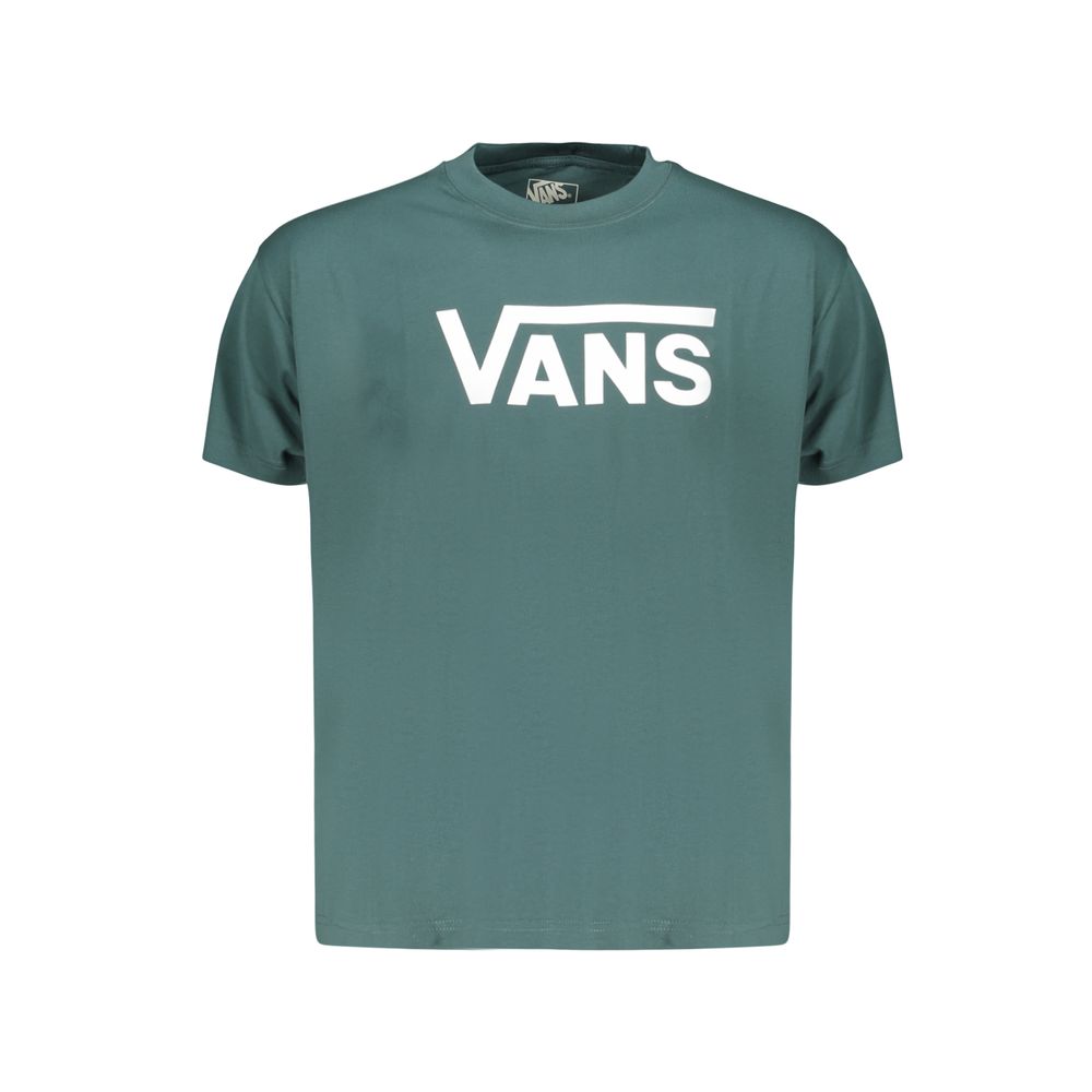 T-Shirt by Vans for men in cotton green & print features a plush silhouette, showcasing a sophisticated and for a truly plush finish.