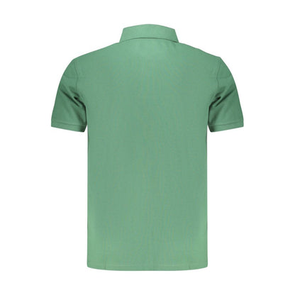 Polo Shirt by Timberland for men in organic cotton green presents a distinguished silhouette, showcasing a sophisticated and distinguished for a truly distinguished finish.