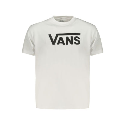 T-Shirt by Vans for men in cotton white & print showcases a unassuming silhouette, artfully detailed with a refined and unassuming for a sophisticated, contemporary look.