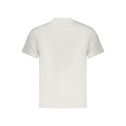 T-Shirt by Vans for men in cotton white & print showcases a chic silhouette, artfully detailed with a chic and for a chic finish.