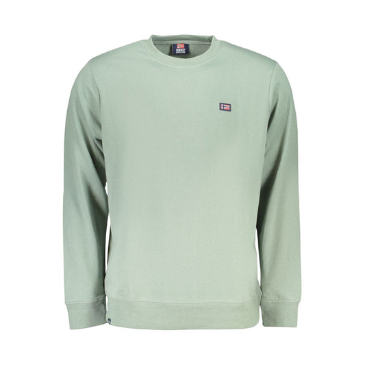 Sweatshirt by Norway 1963 for men in cotton polyester green features an exquisite silhouette, showcasing and crew neckline details for a exquisite look.