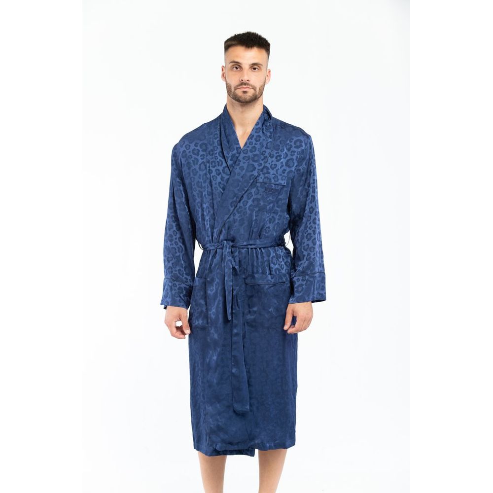 Moschino Blue Acetate Robe
