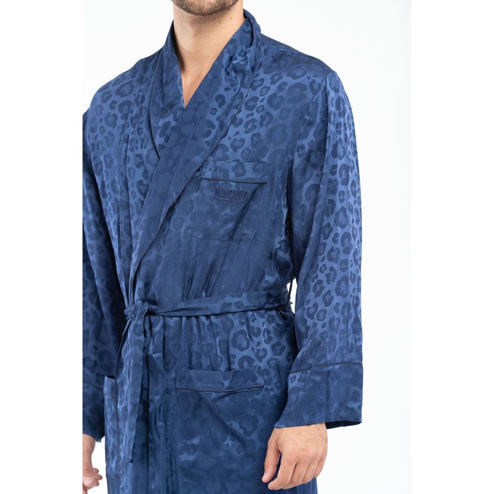 Moschino Blue Acetate Robe