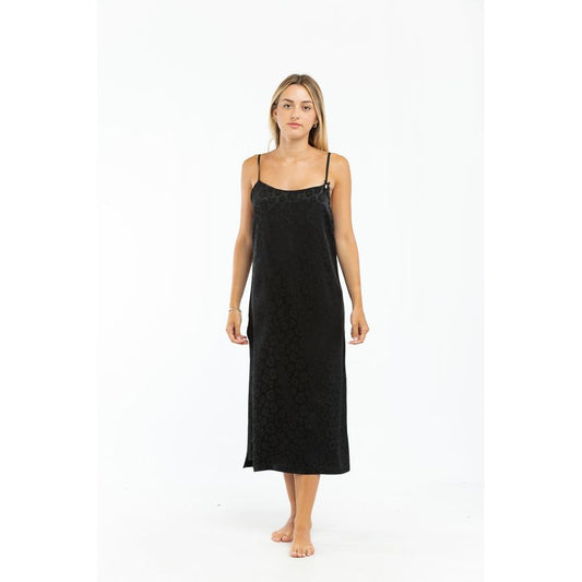 Moschino Black Acetate Nightgown