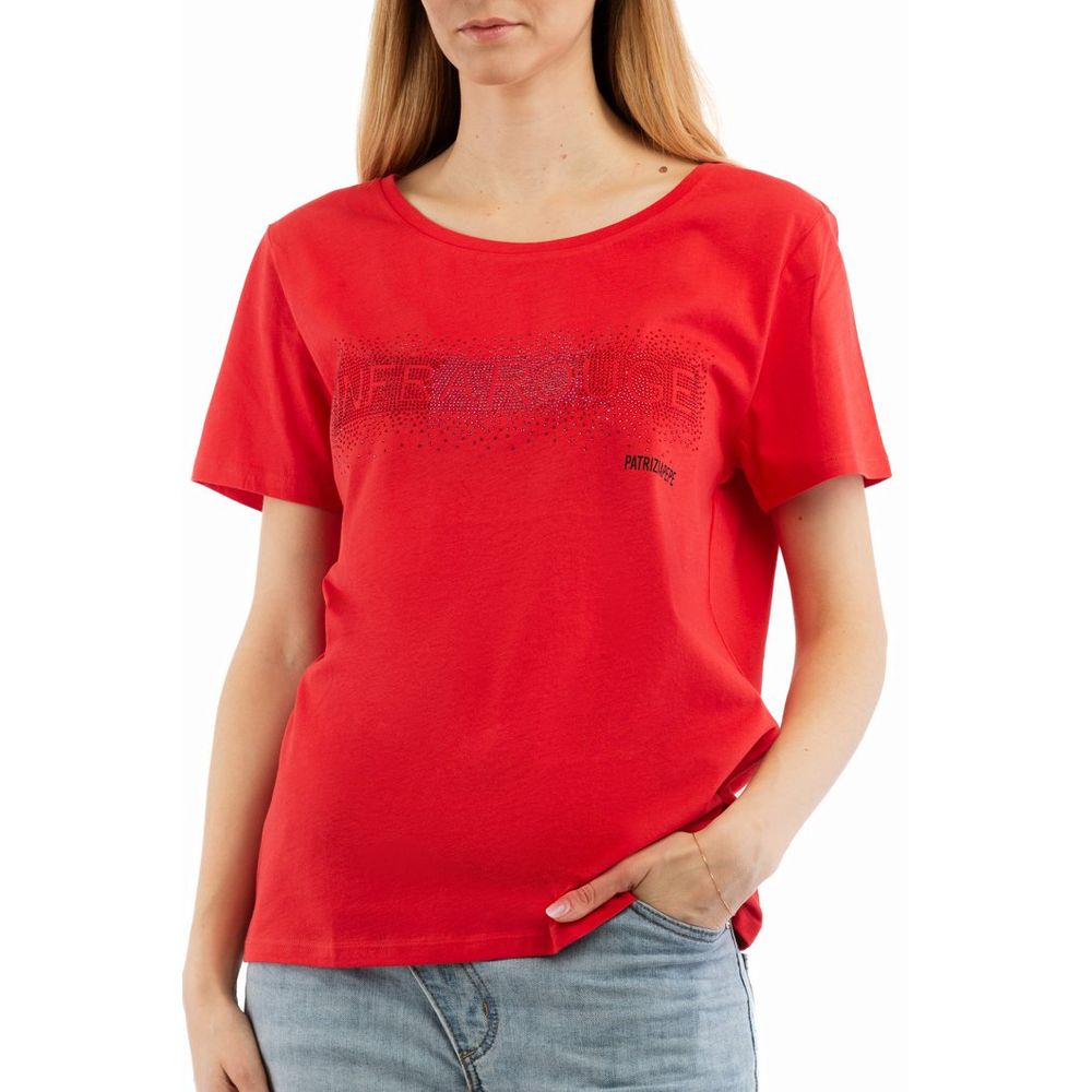 Patrizia Pepe Red Cotton T-Shirt