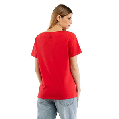 Patrizia Pepe Red Cotton T-Shirt