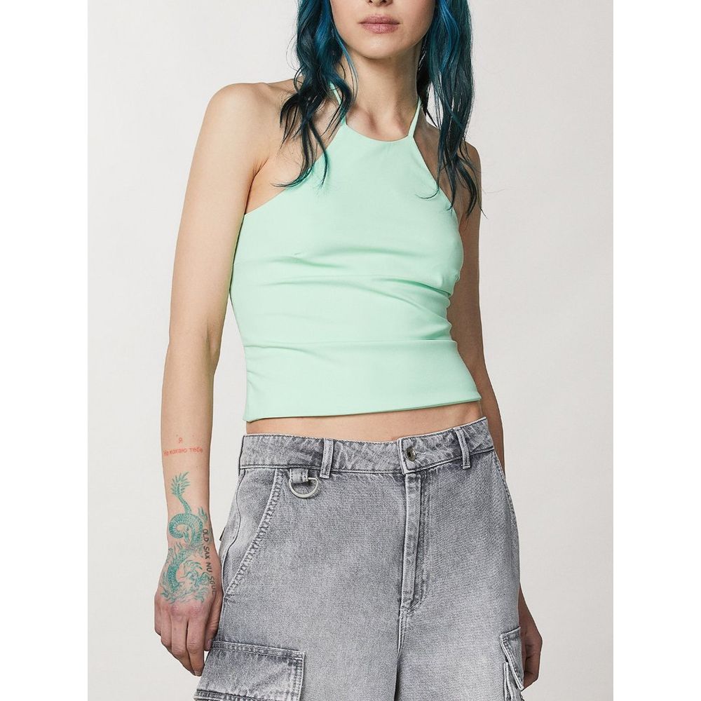 Patrizia Pepe Green Polyamide T-Shirt