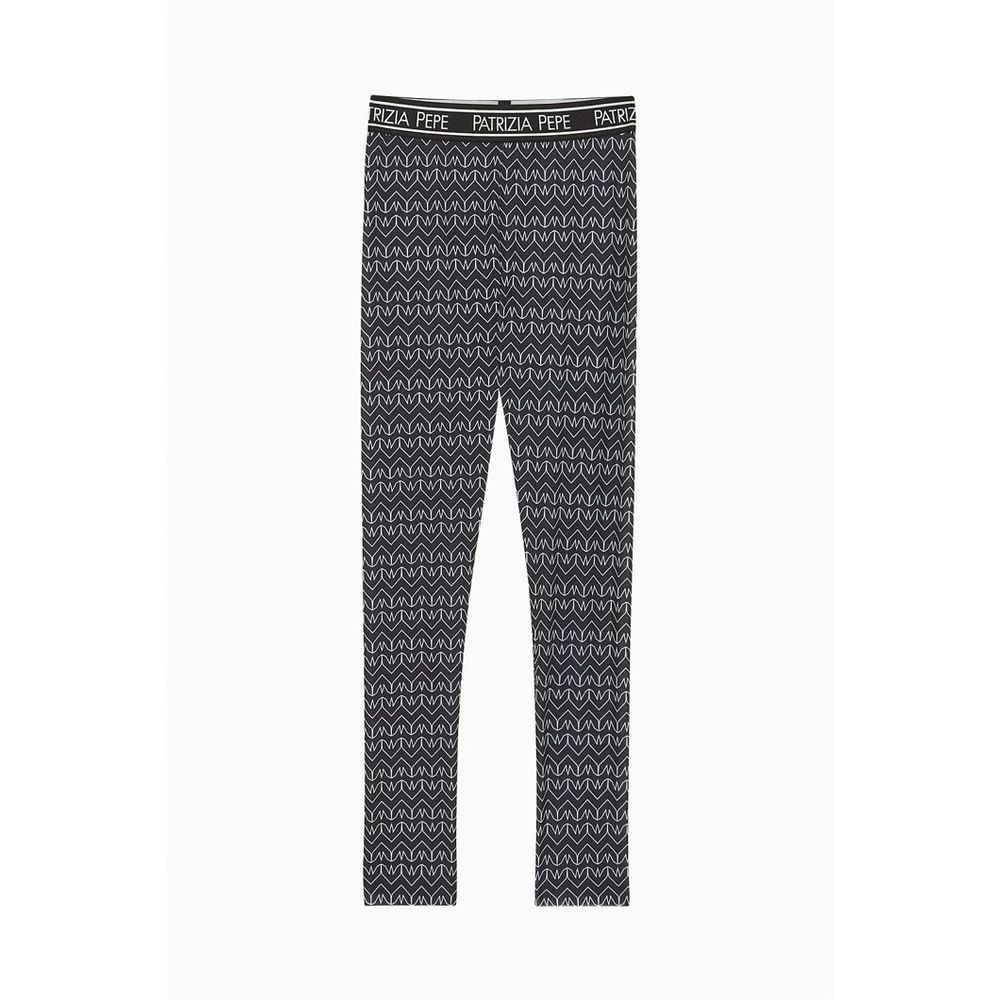 Patrizia Pepe Black Polyester Leggings