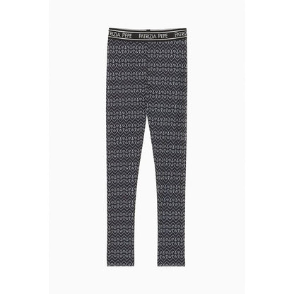 Patrizia Pepe Black Polyester Leggings