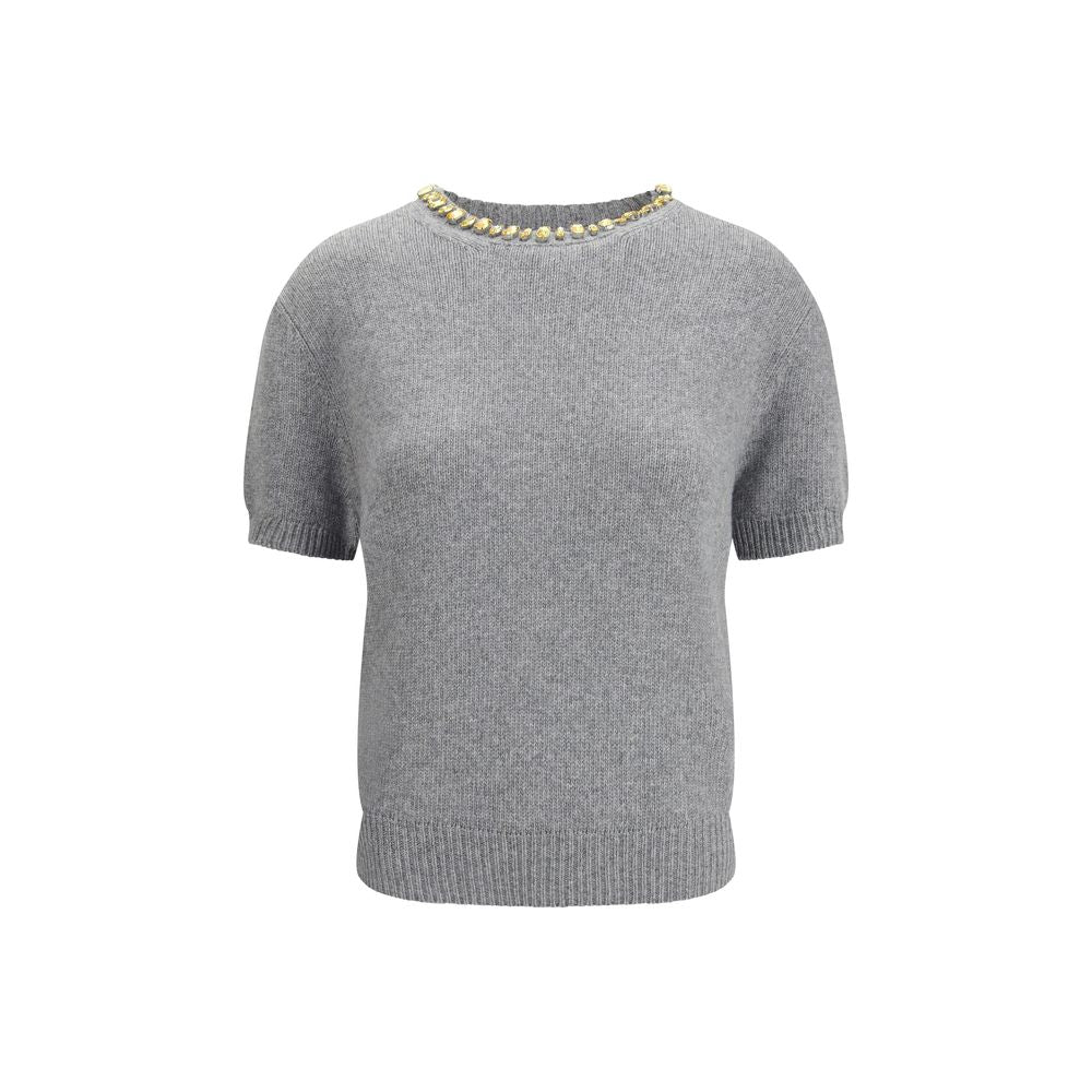 Prada Gray Fleece Wool Sweatshirt
