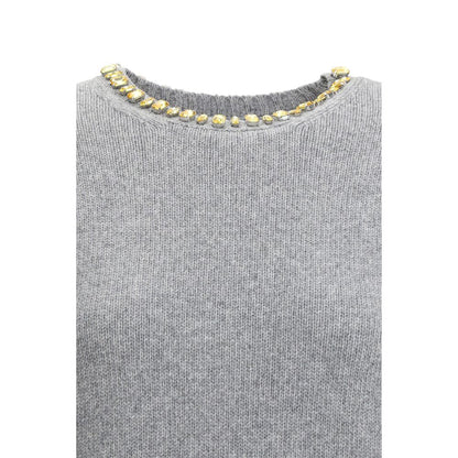 Prada Gray Fleece Wool Sweatshirt