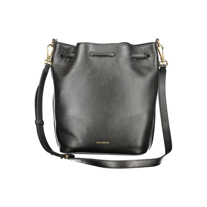 This Bucket Handbag by Coccinelle for women in leather and black & print presents a sculptural silhouette featuring a secure , ample internal-pockets, and versatile shoulder-strap & adjustable-strap for a sculptural finish.