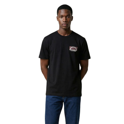 T-Shirt by Colmar Originals for men in cotton black features an on trend silhouette, perfectly showcasing a on trend and crew neckline for an elevated aesthetic.