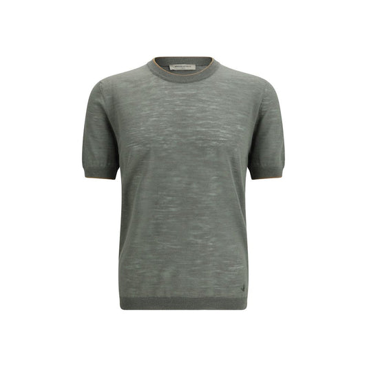 Brooksfield Bicolor Linen T-Shirt