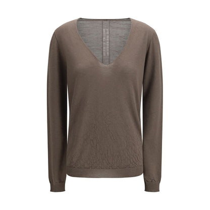 Rick Owens Gray Wool Sweatshirt