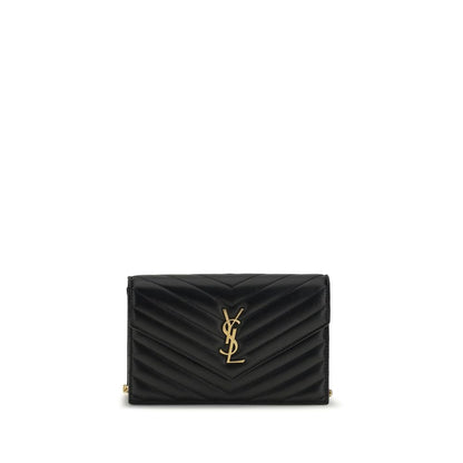 Saint Laurent Black Calf Leather Bos Taurus Wallet