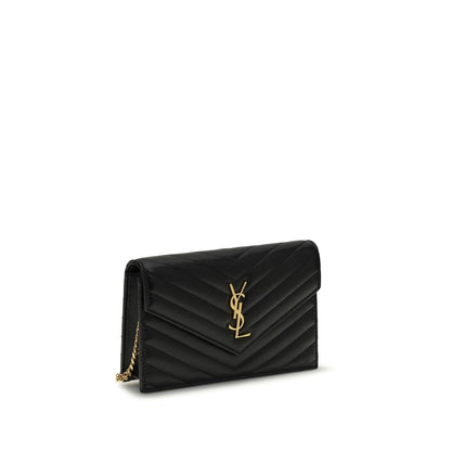 Saint Laurent Black Calf Leather Bos Taurus Wallet