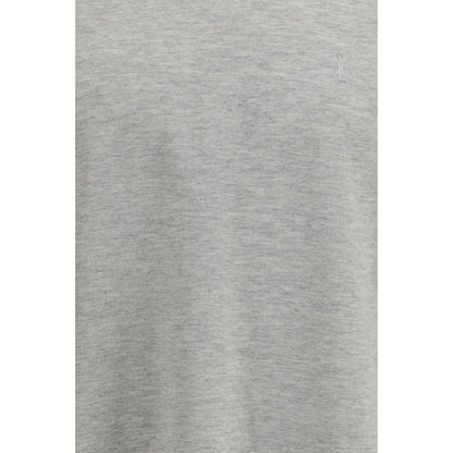 Saint Laurent Gray Cotton T-Shirt