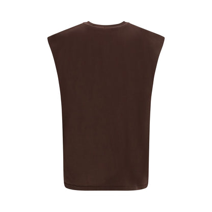 GCDS Brown Cotton T-Shirt