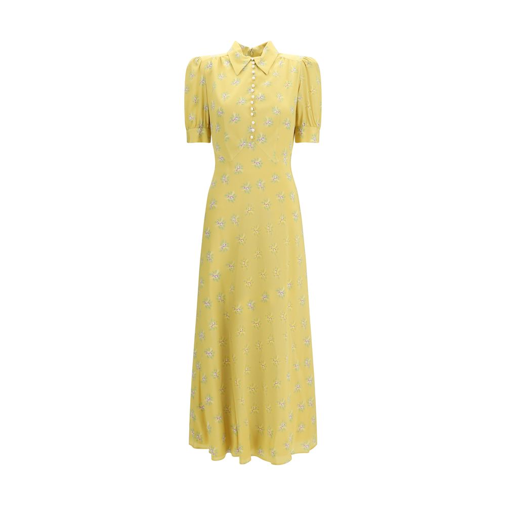 Alessandra Rich Bicolor Silk Casual Dress
