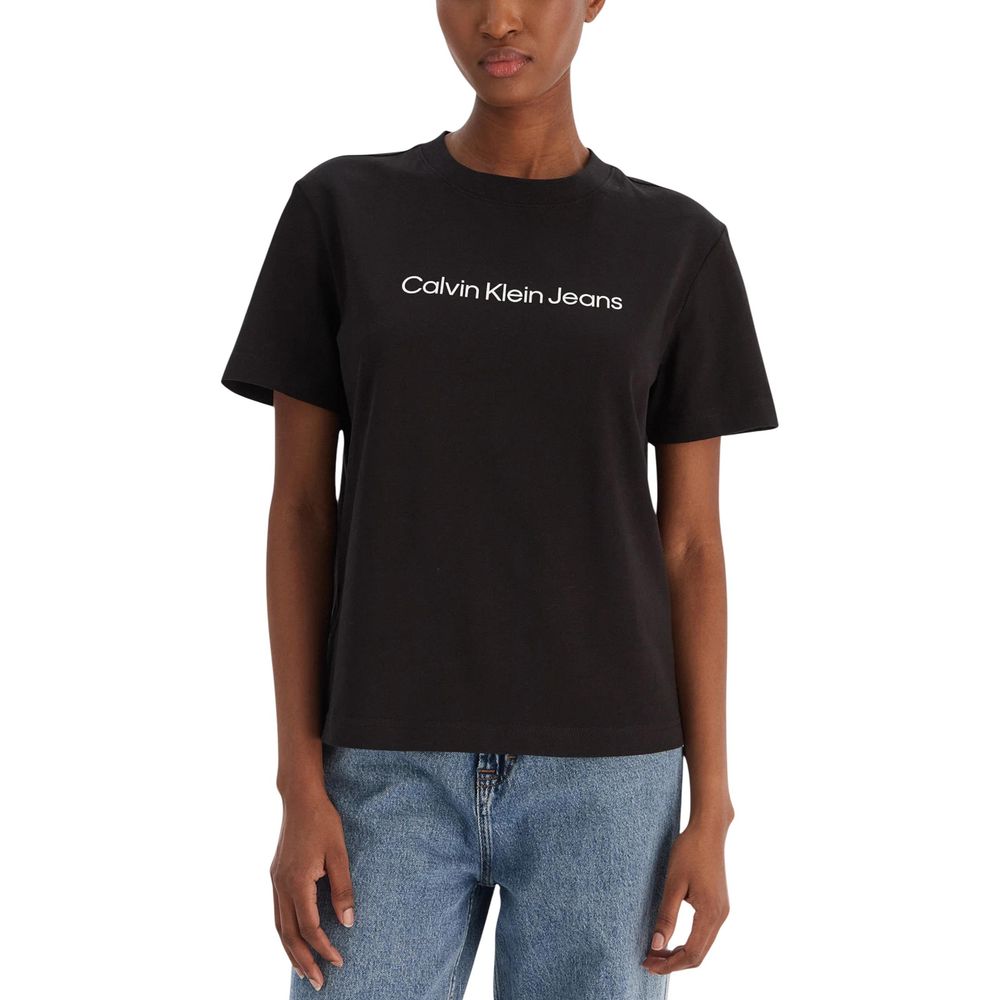 Calvin Klein Jeans Women's Cotton T-Shirt - Black