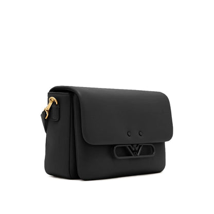Emporio Armani Black Bovine Leather Crossbody Bag