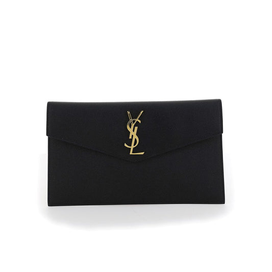 Saint Laurent Black Calf Leather Bos Taurus Wallet