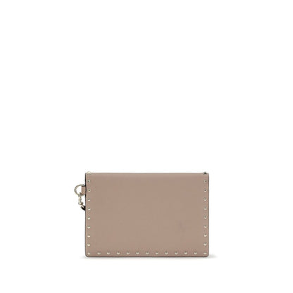 Valentino Garavani Pink Calf Leather Bos Taurus Wallet