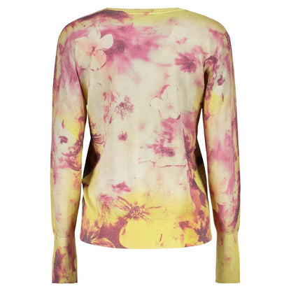 Sweatshirt by Desigual for women in polyamide polyester viscose yellow features an provocated silhouette, detailed with a provocated and a refined for a sophisticated aesthetic.