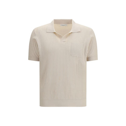 Roberto Collina Beige Cotton Polo Shirt