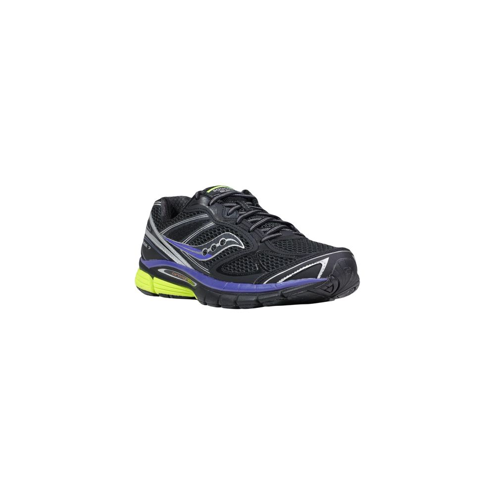 Sneakers by Saucony for men in polyethylene polurethane & mesh black features an sumptuous design from the Men's Athletic Polyethylene Polurethane & Mesh Sneakers collection, highlighting a sumptuous athletic style for a premium, high-fashion look.