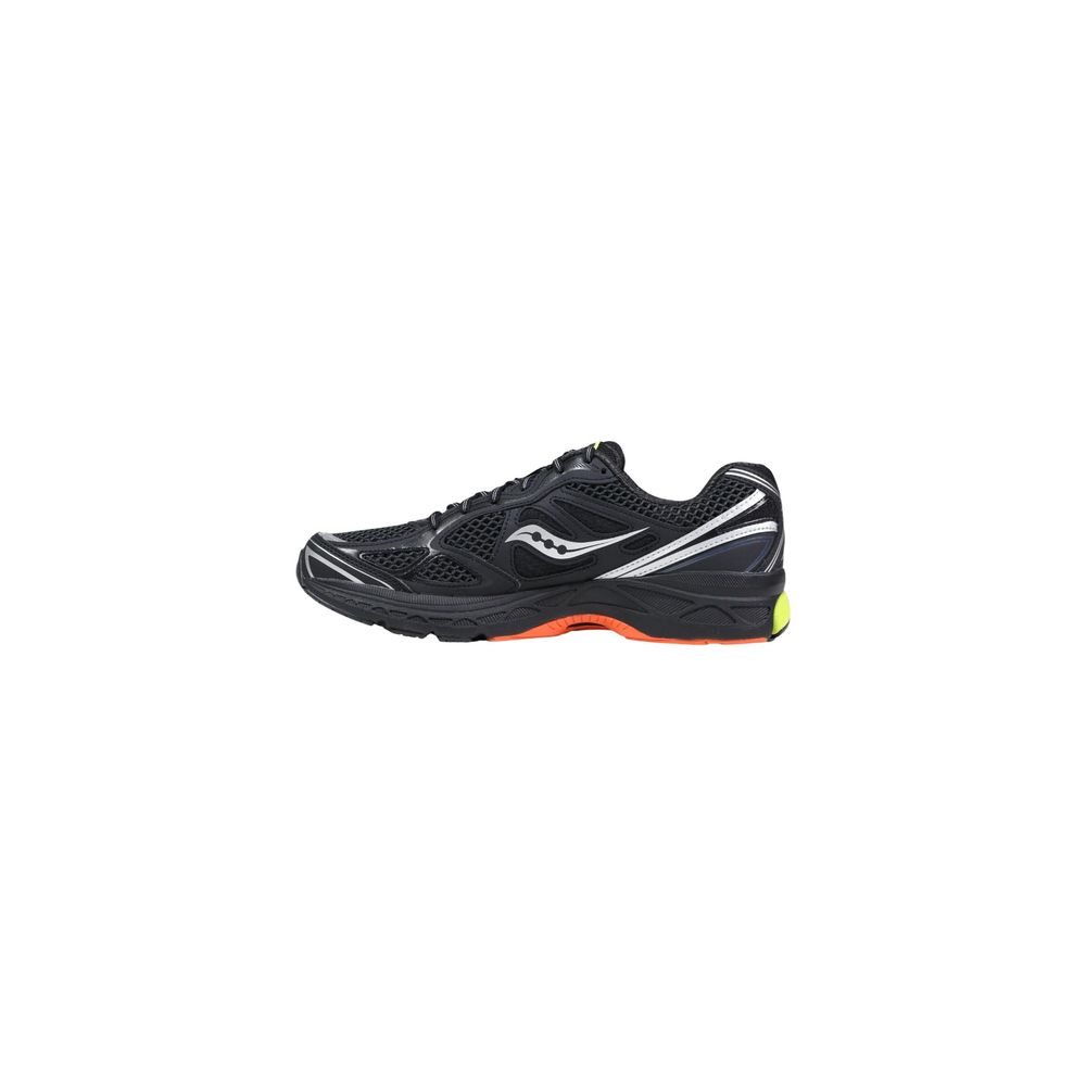 Sneakers by Saucony for men in polyethylene polurethane & mesh black presents a sumptuous silhouette from the Men's Athletic Polyethylene Polurethane & Mesh Sneakers collection, showcasing a sumptuous athletic style for an elevated aesthetic.