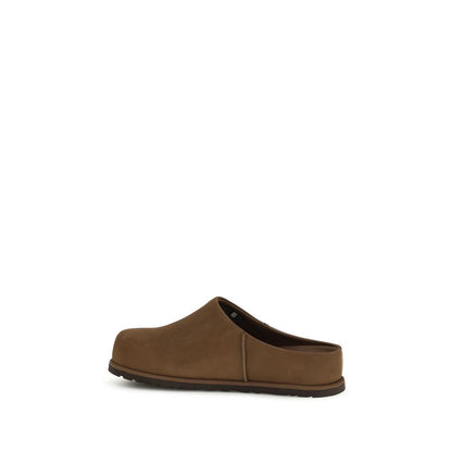 UGG Brown Calf Leather Bos Taurus Mules