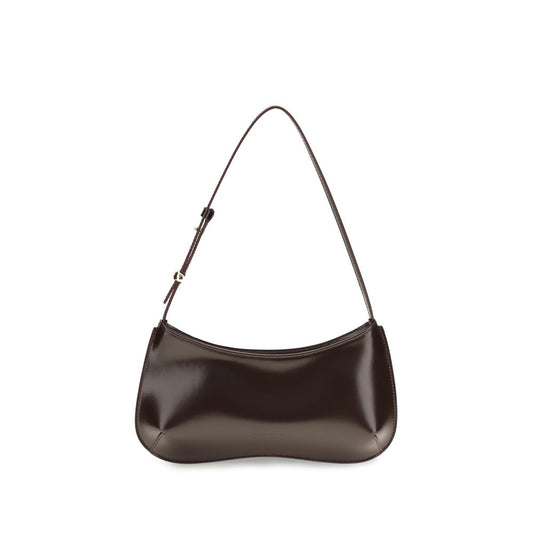 Jacquemus Bisou Bos Taurus Calf Leather Shoulder Bag - Brown Gold
